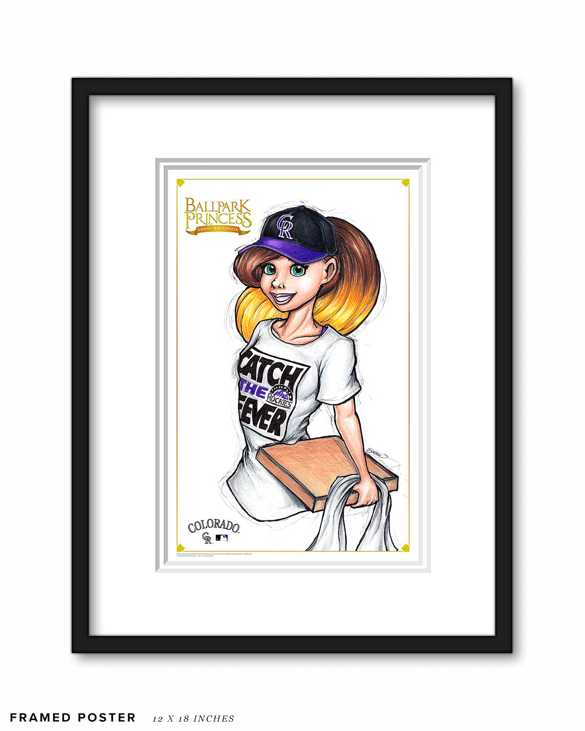 WinS® Rockies Catch the Fever - Konni Mackenzie Sketch Art Print