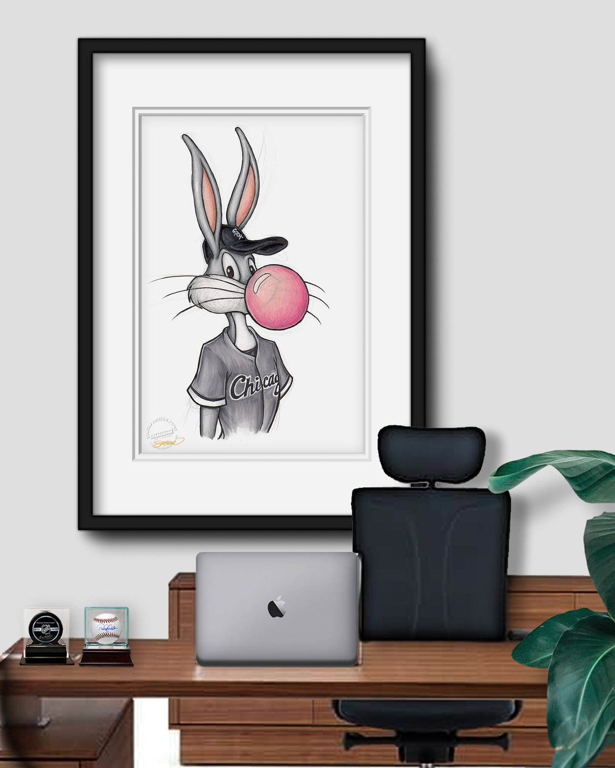 Bubblegum Bugs x MLB White Sox Limited Edition Fine Art Print