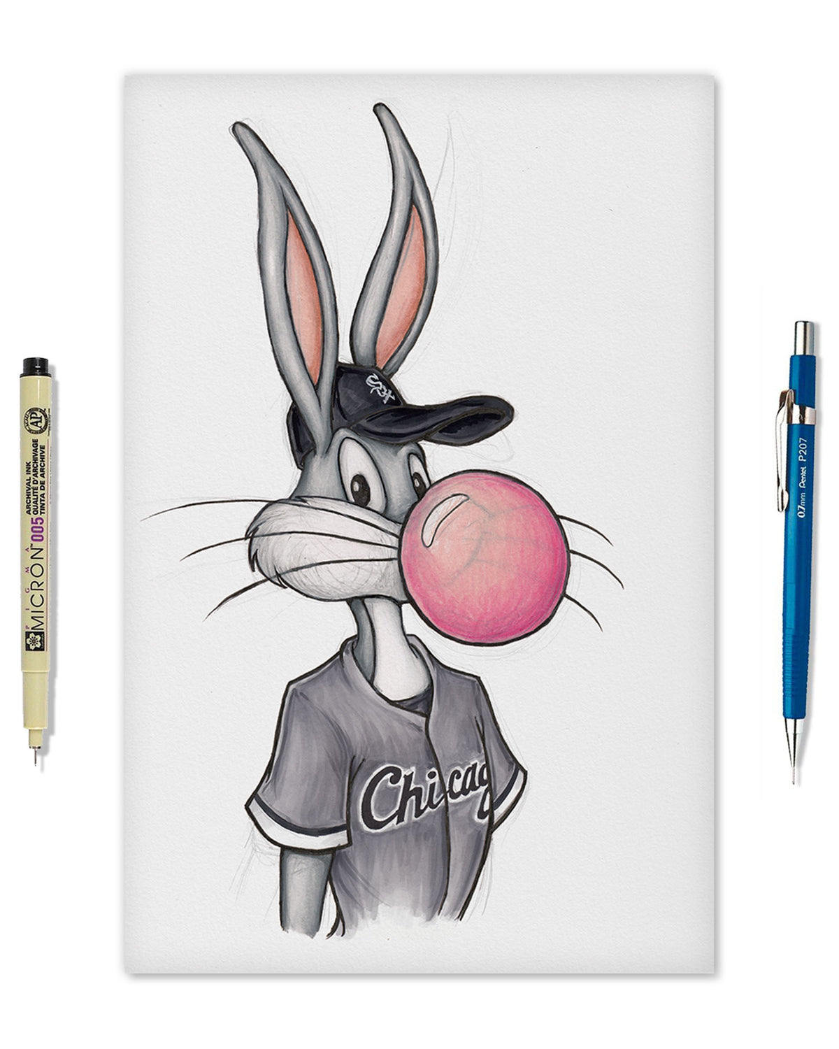 Bubblegum Bugs x MLB White Sox Limited Edition Fine Art Print