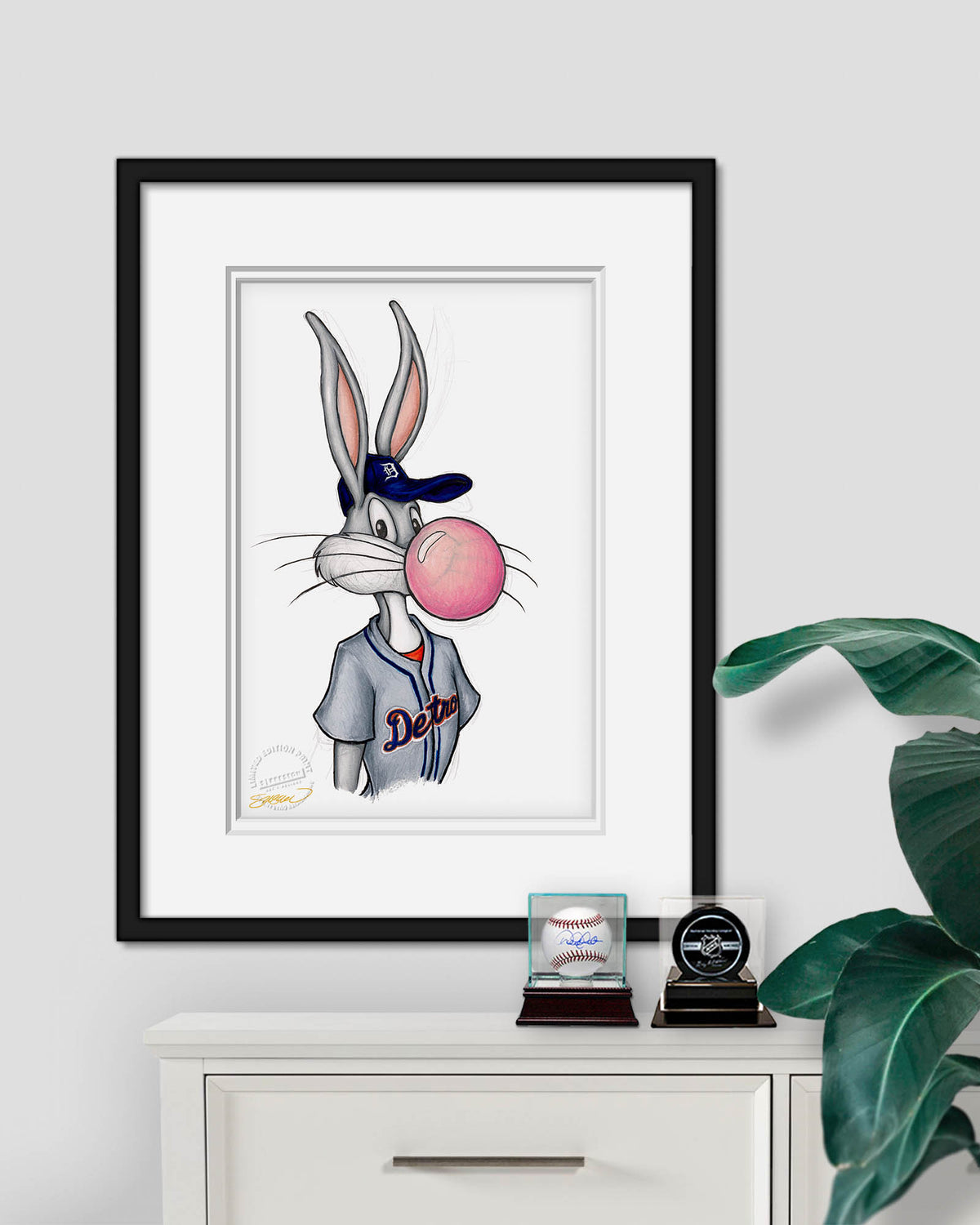 Bubblegum Bugs x MLB Tigers Limited Edition Fine Art Print