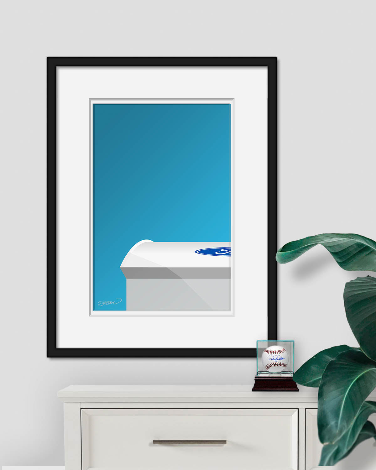 Minimalist Ford Field Art Print