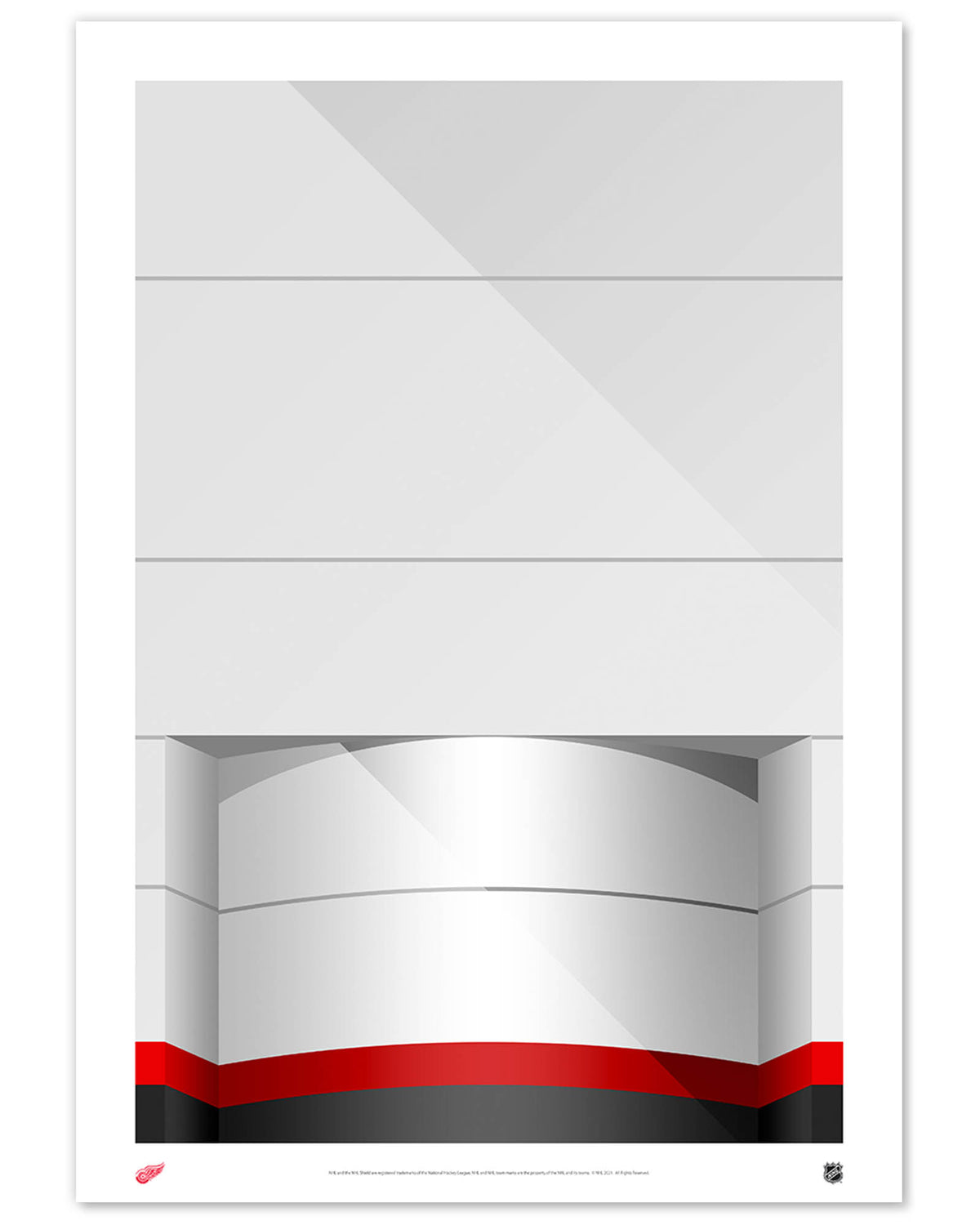 Minimalist Joe Louis Arena Fine Art Print