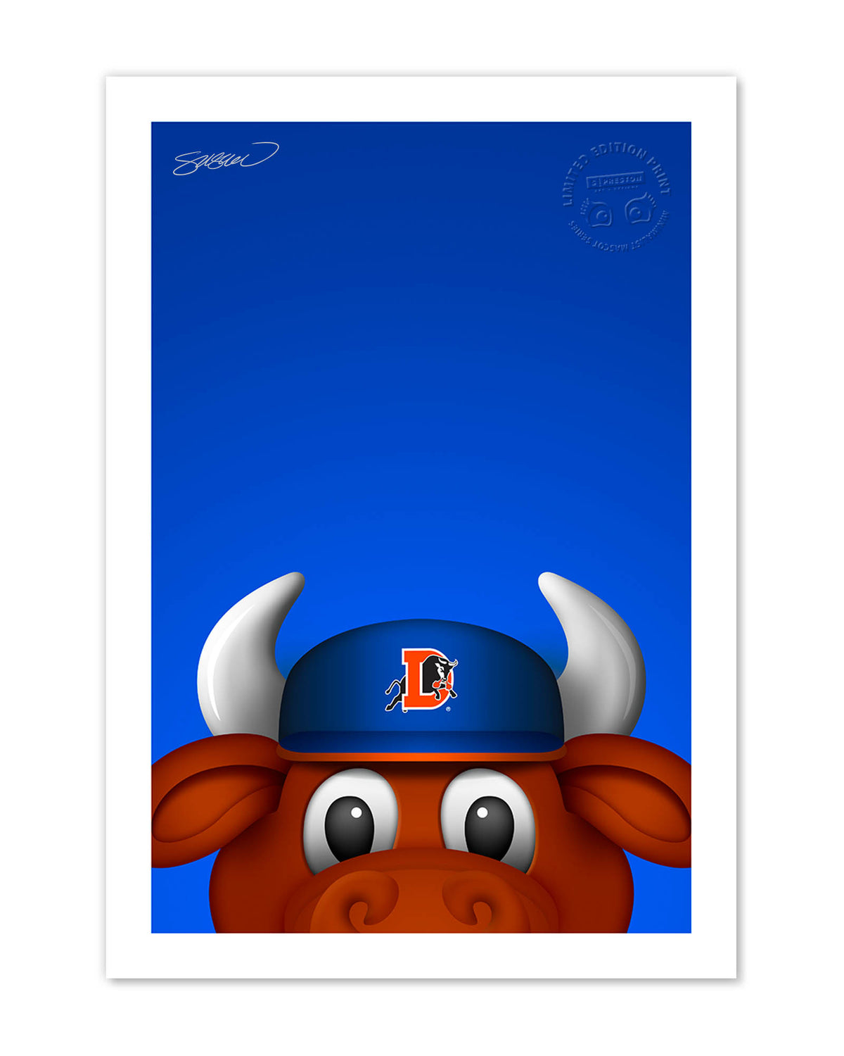 Minimalist Wool E. Bull Limited Edition Fine Art Print