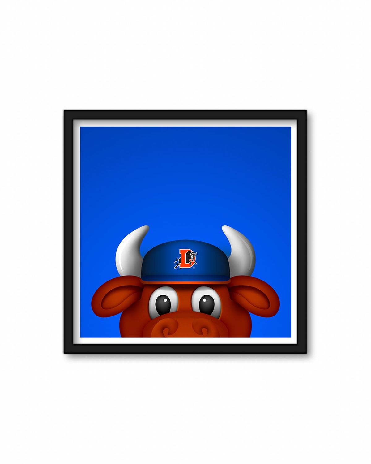 Minimalist Wool E. Bull Square Poster Print