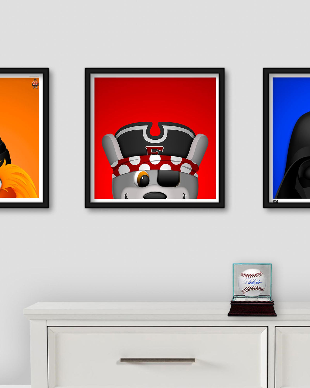 Minimalist C. Wolf Square Poster Print