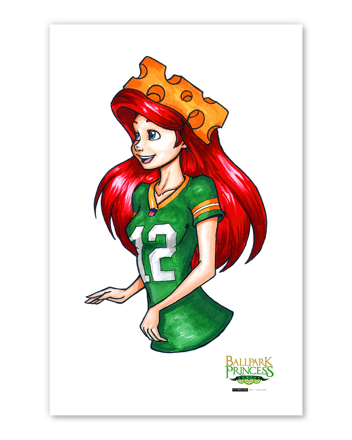 GB Packers Ariel Fine Art Print
