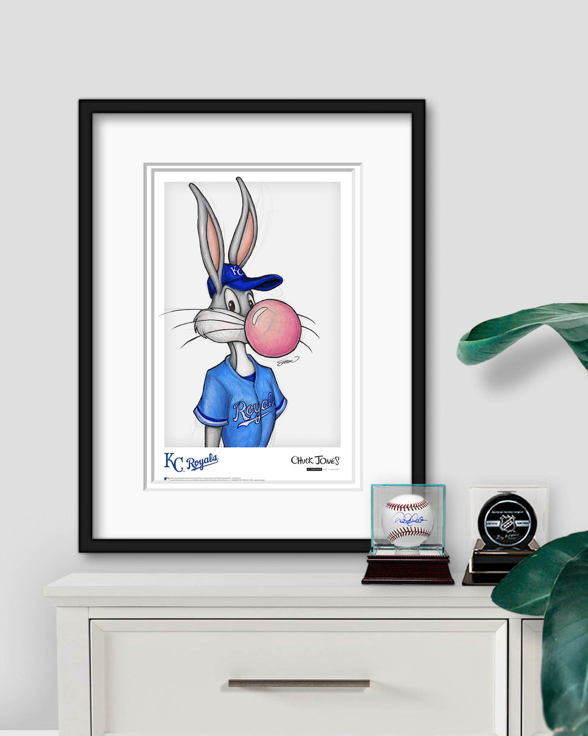 Bubblegum Bugs x MLB Royals Bugs Bunny Poster Print