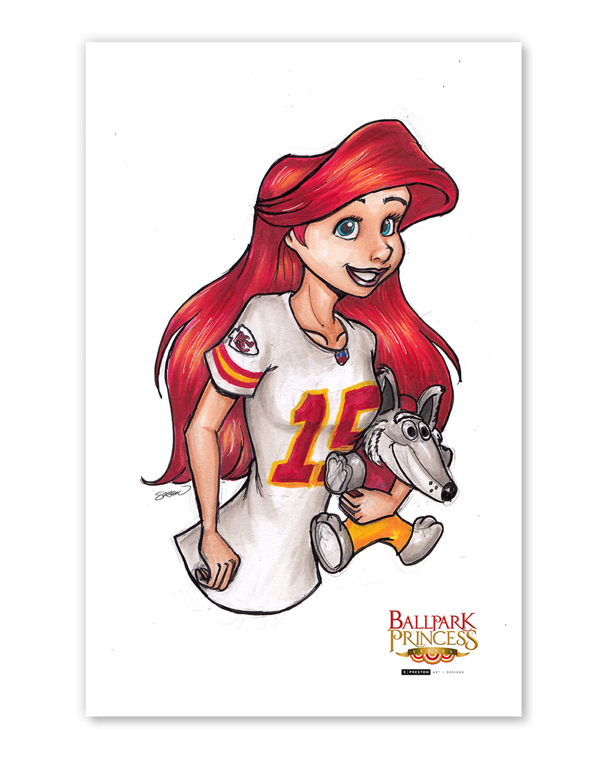 KC Chiefs Ariel Fine Art Print