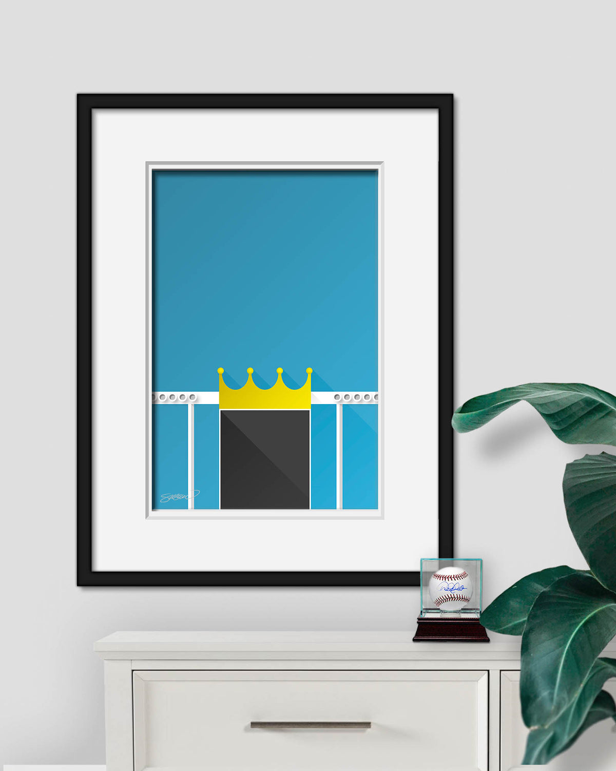Minimalist Kauffman Stadium Art Print