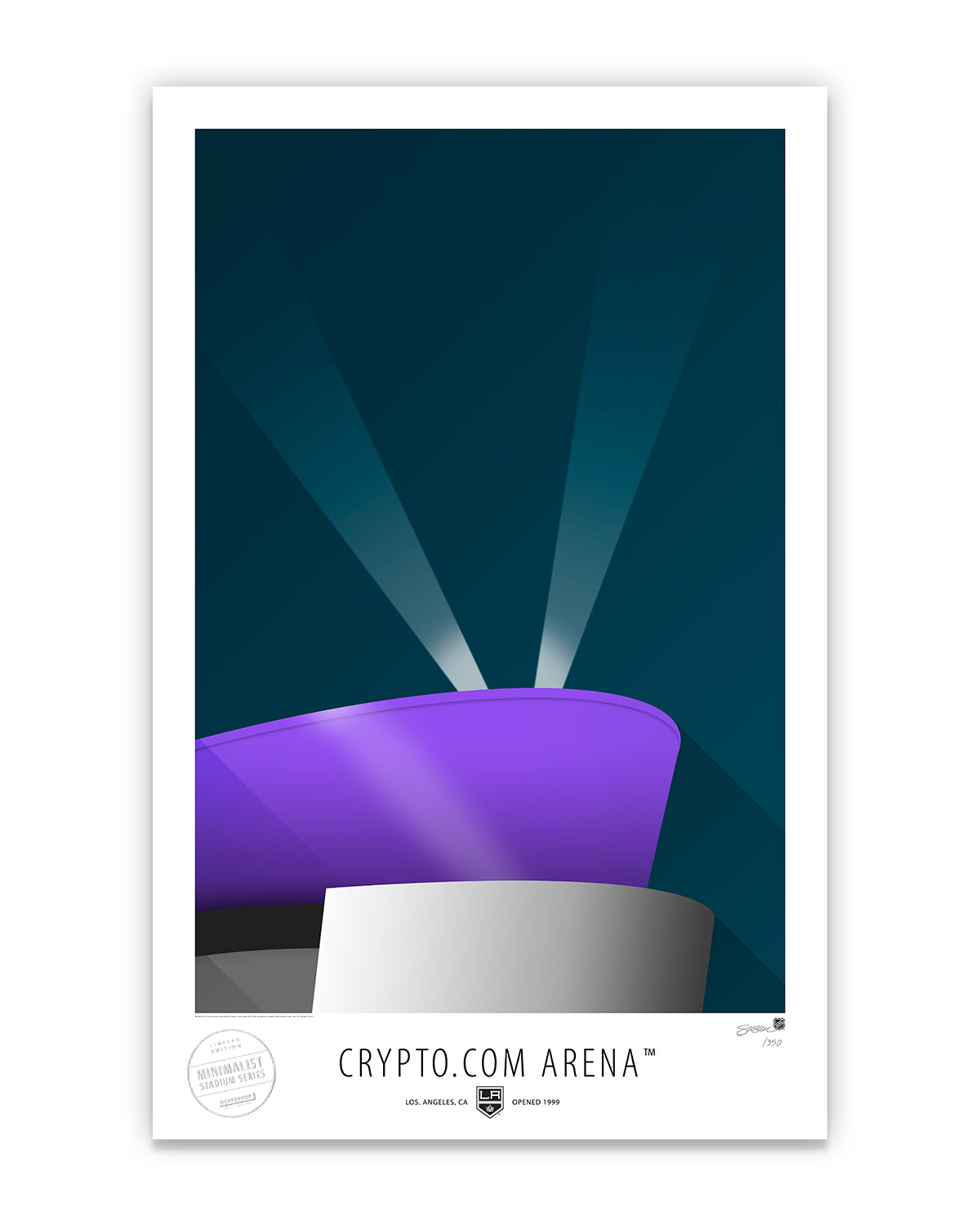 Minimalist Crypto.com Arena Art Print
