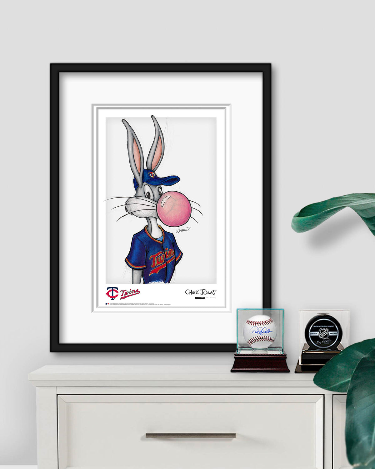 Bubblegum Bugs x MLB Twins Bugs Bunny Poster Print