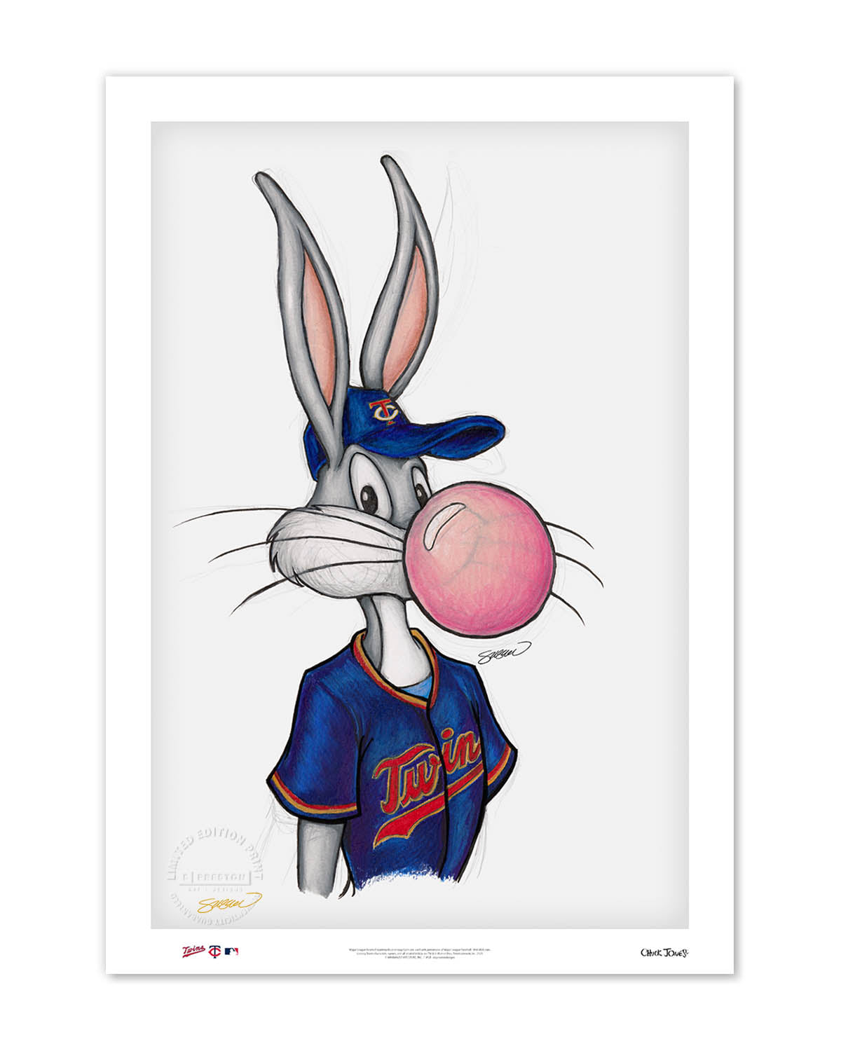 Bubblegum Bugs x MLB Twins Limited Edition Fine Art Print