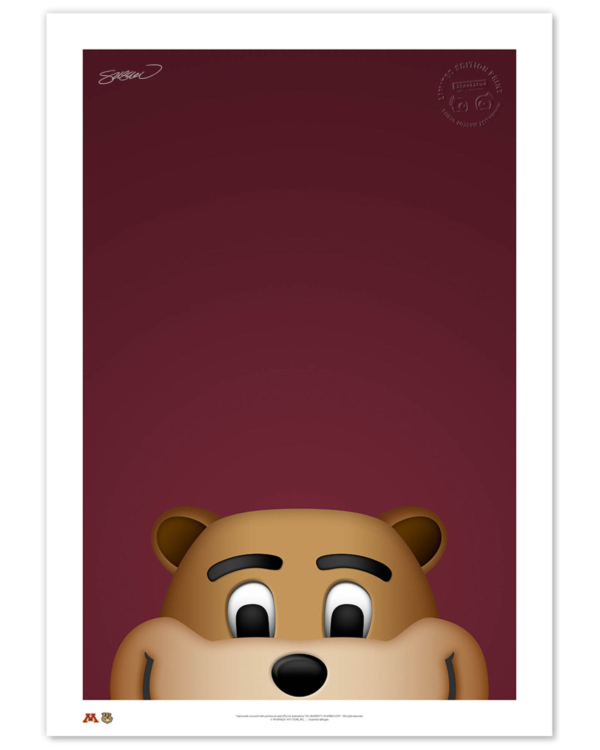 Minimalist Goldy Gopher