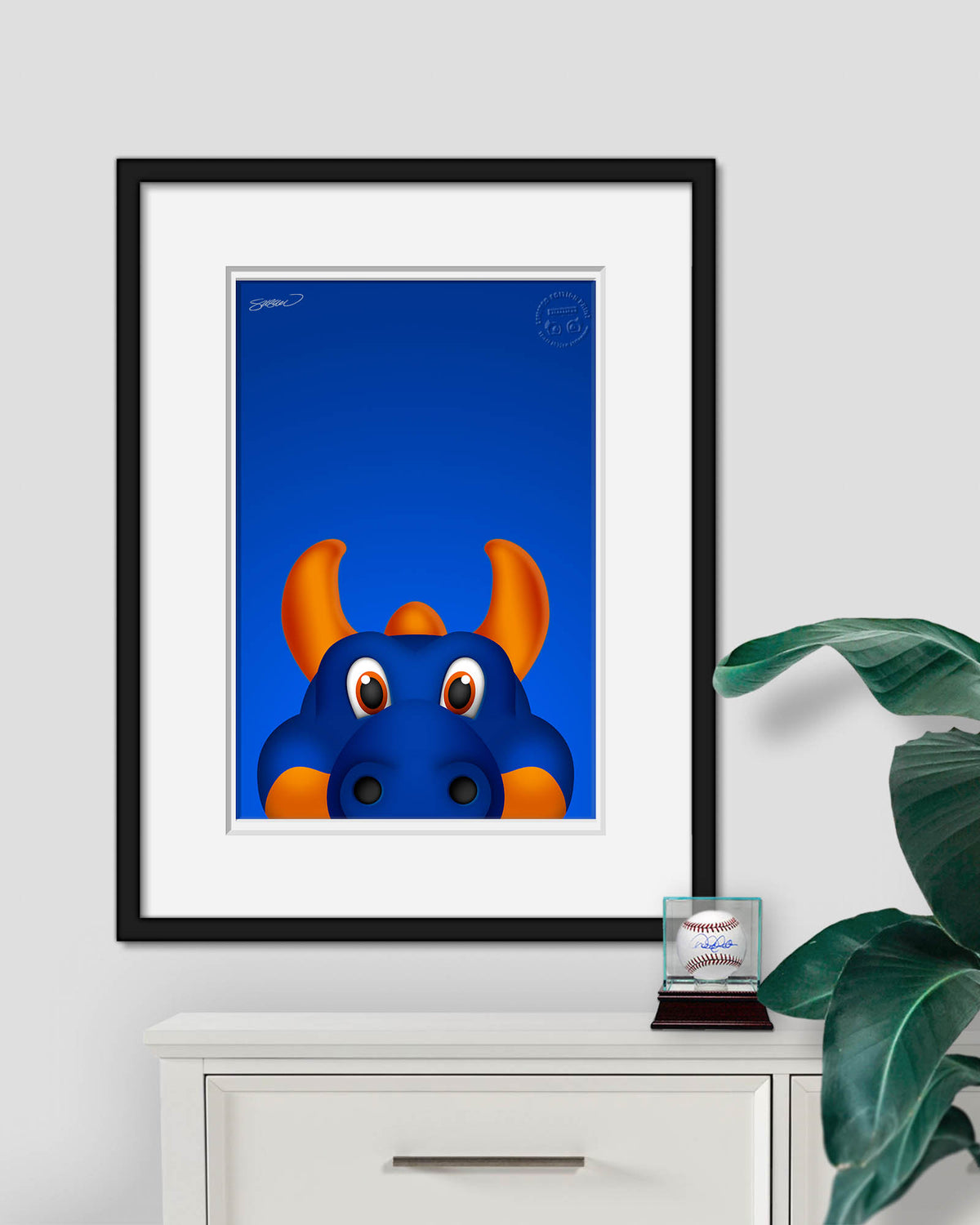 Minimalist Sparky The Dragon