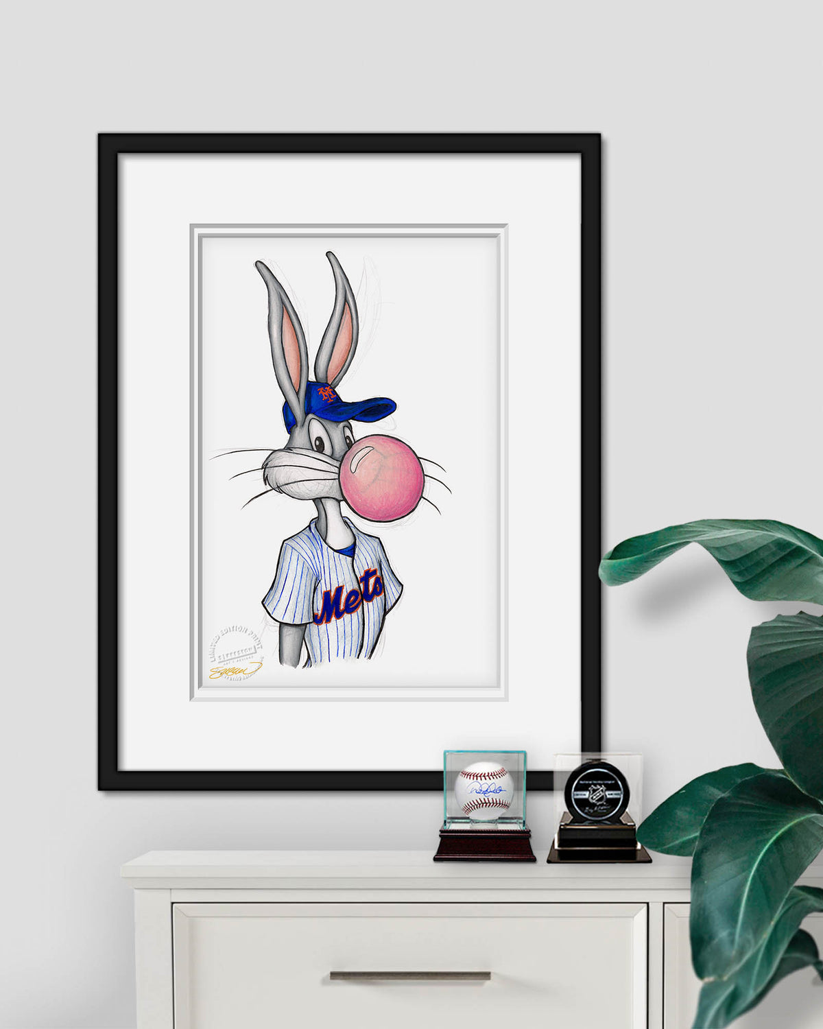 Bubblegum Bugs x MLB Mets Limited Edition Fine Art Print