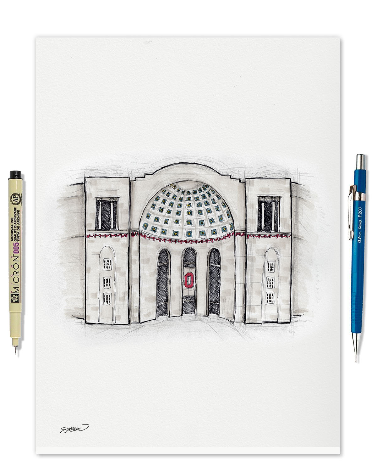 The Shoe - Ohio Stadium Original Art