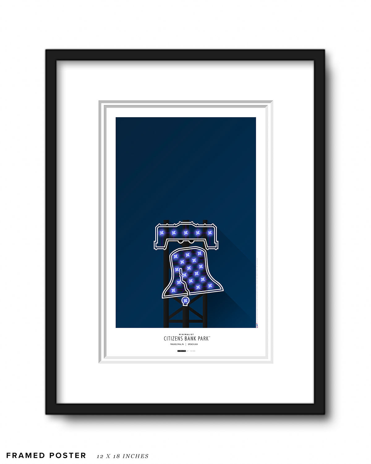 Minimalist Citizens Bank Park Poster Print
