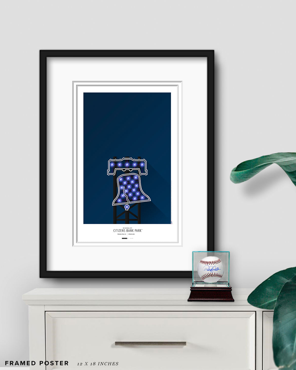 Minimalist Citizens Bank Park Poster Print