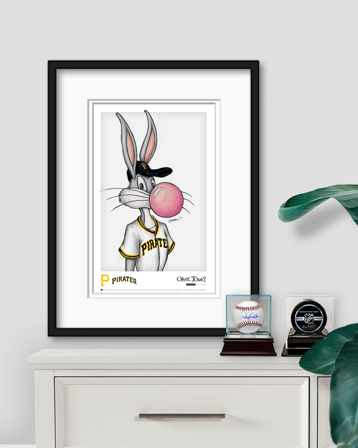 Bubblegum Bugs x MLB Pirates Bugs Bunny Poster Print