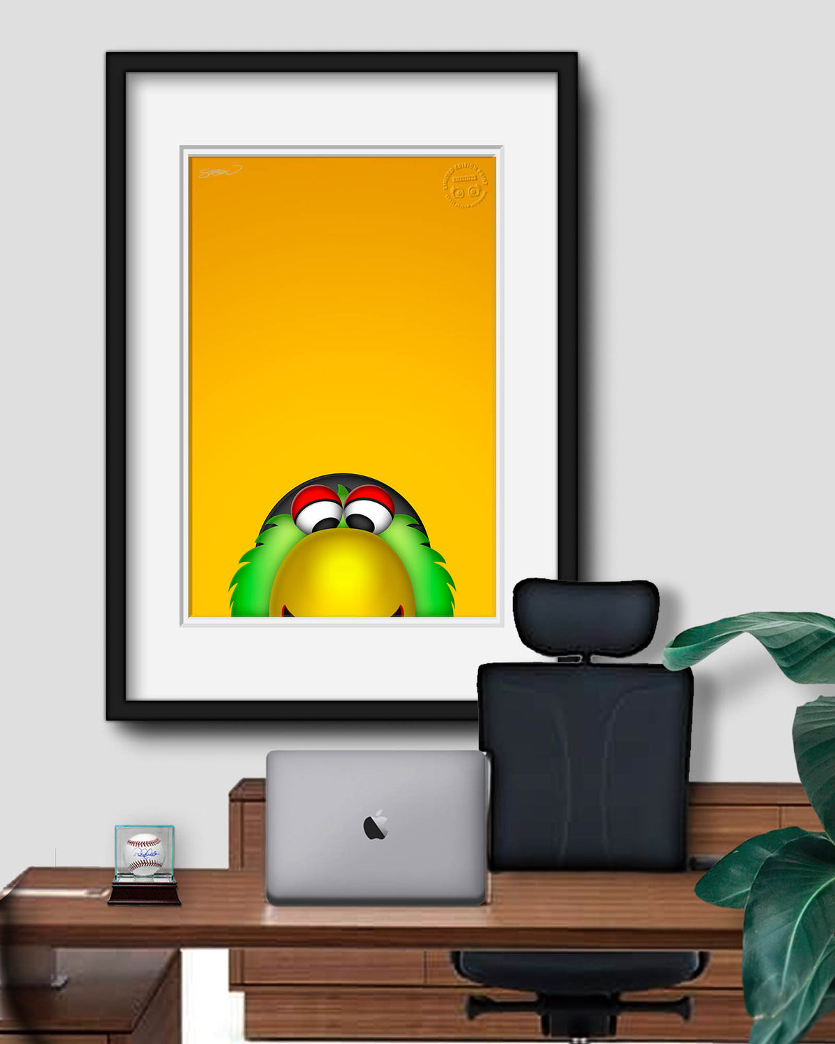 Minimalist Pirate Parrot