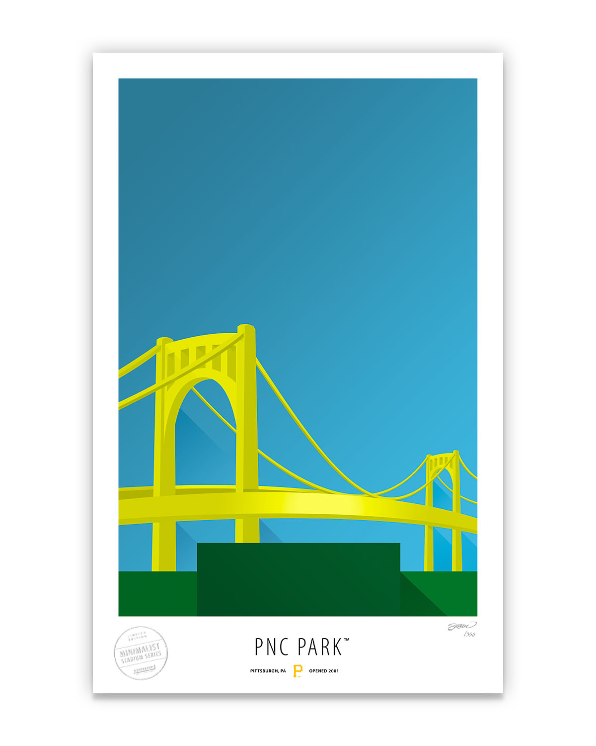 Minimalist PNC Park Art Print
