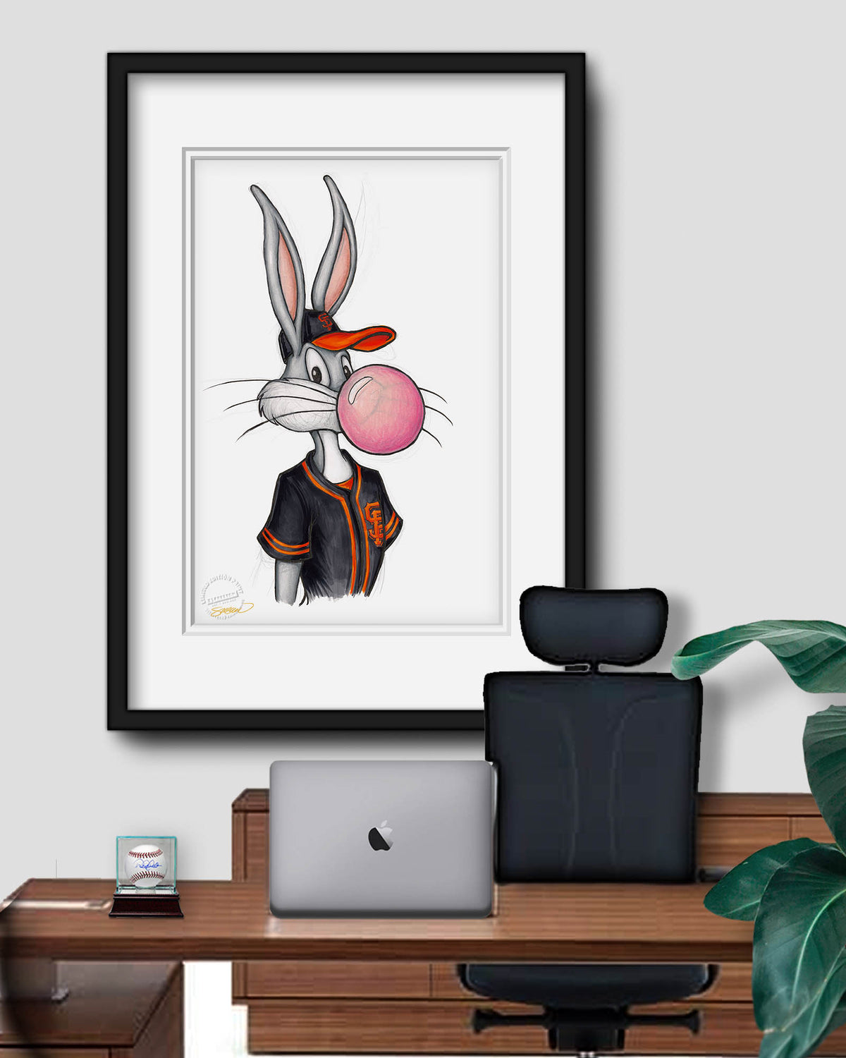 Bubblegum Bugs x MLB Giants Limited Edition Fine Art Print