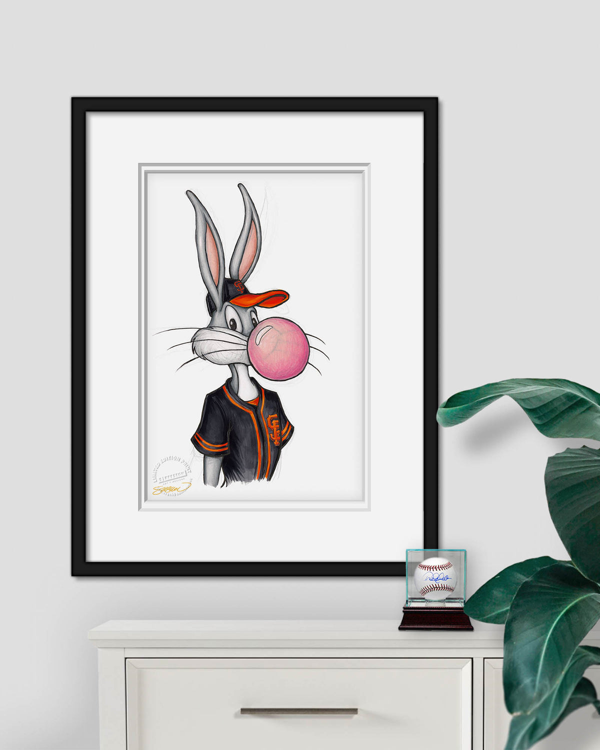 Bubblegum Bugs x MLB Giants Limited Edition Fine Art Print