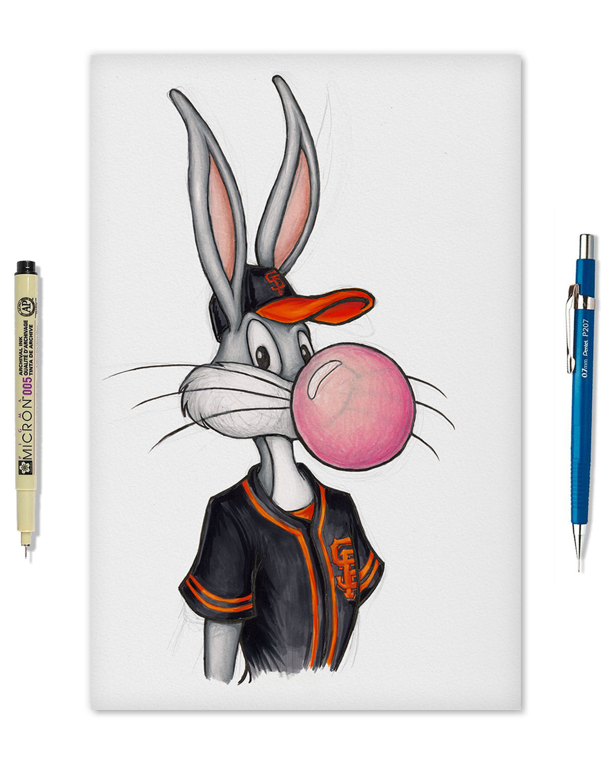 Bubblegum Bugs x MLB Giants Limited Edition Fine Art Print