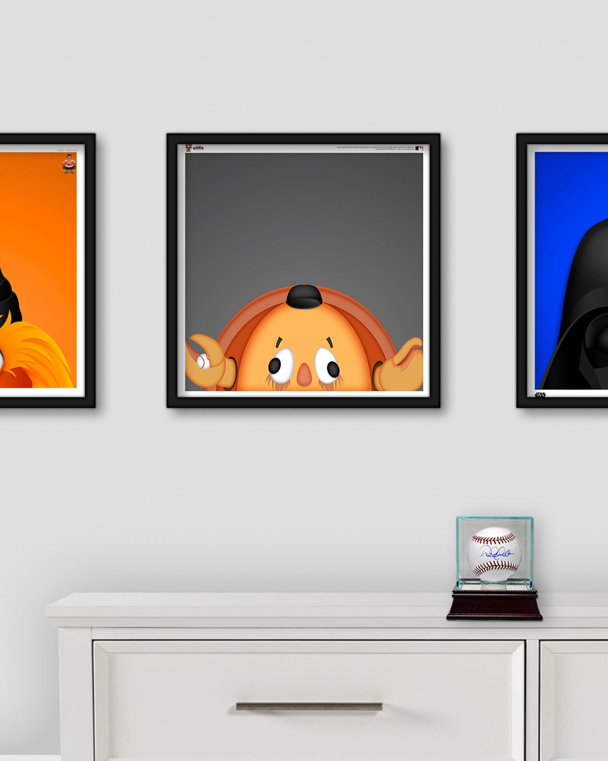 Minimalist Crazy Crab Square Poster Print