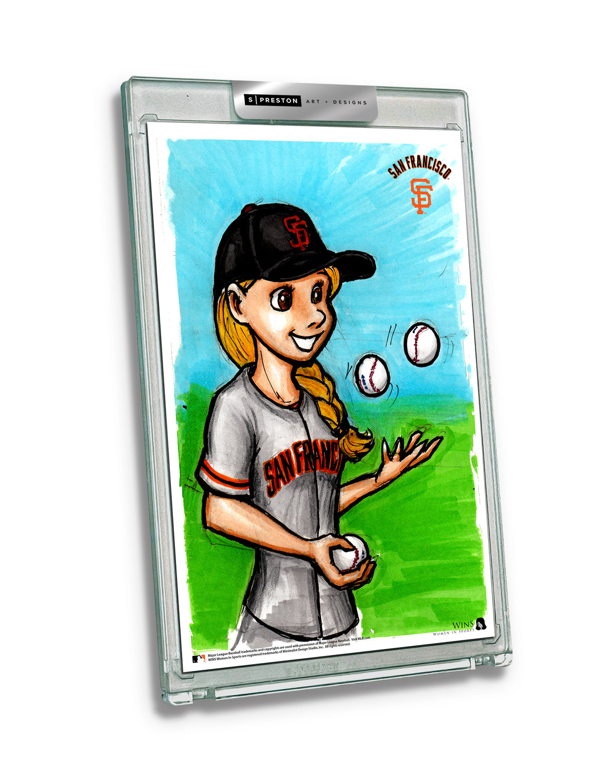 WinS® Giants Alyssa Nakken Limited Edition Art Card Slab