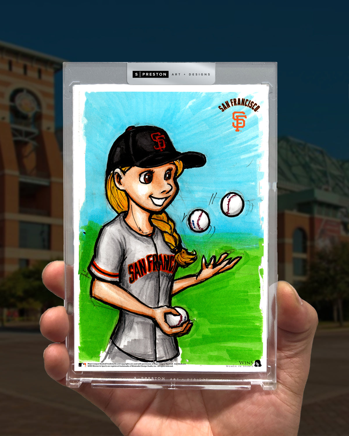 WinS® Giants Alyssa Nakken Limited Edition Art Card Slab