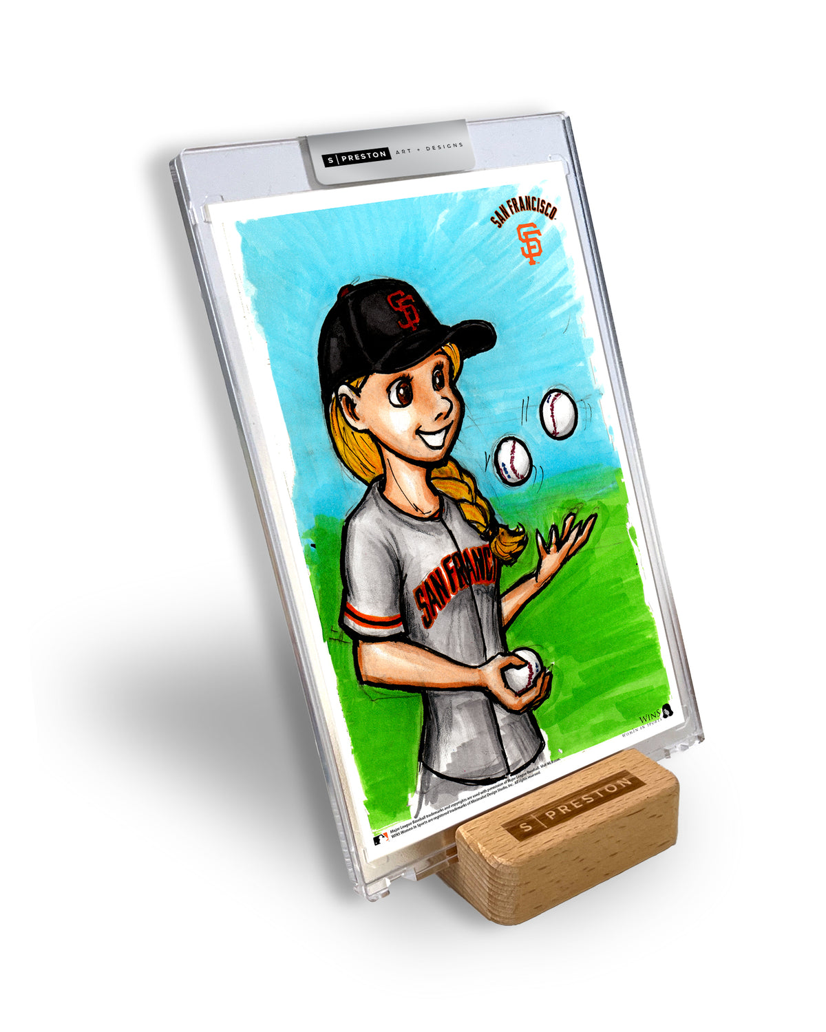 WinS® Giants Alyssa Nakken Limited Edition Art Card Slab
