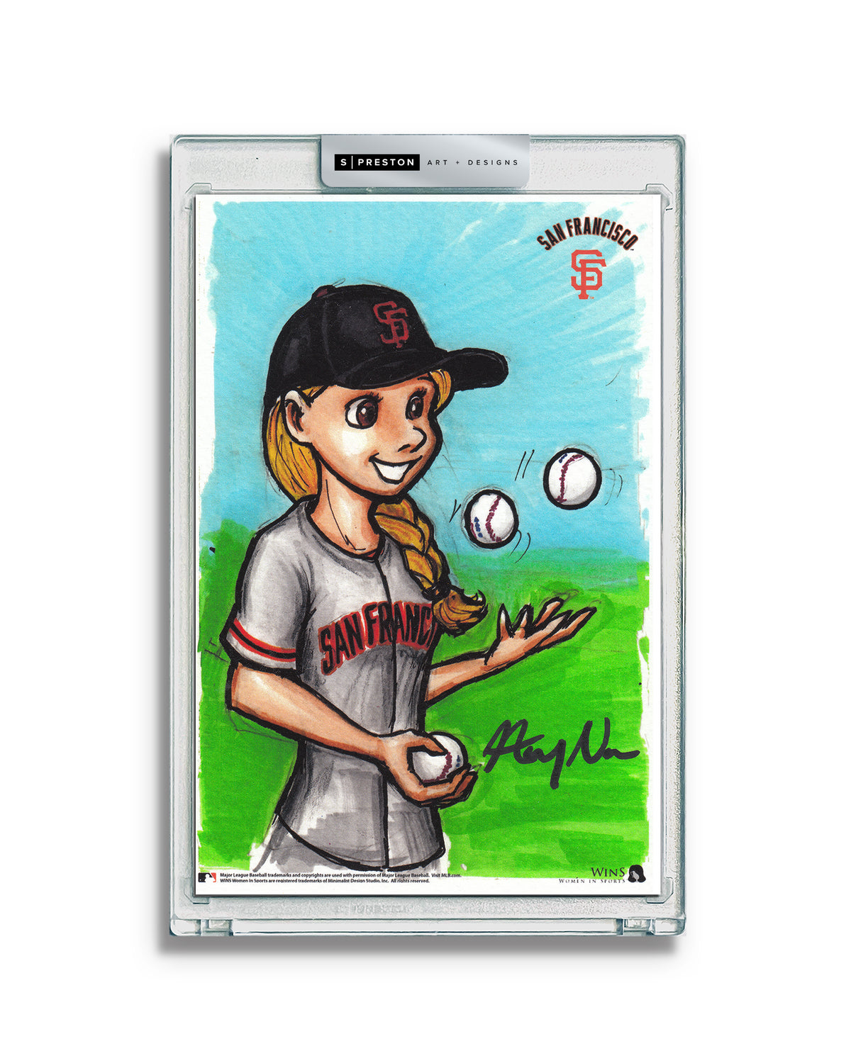 WinS® Giants Alyssa Nakken Limited Edition Art Card Slab