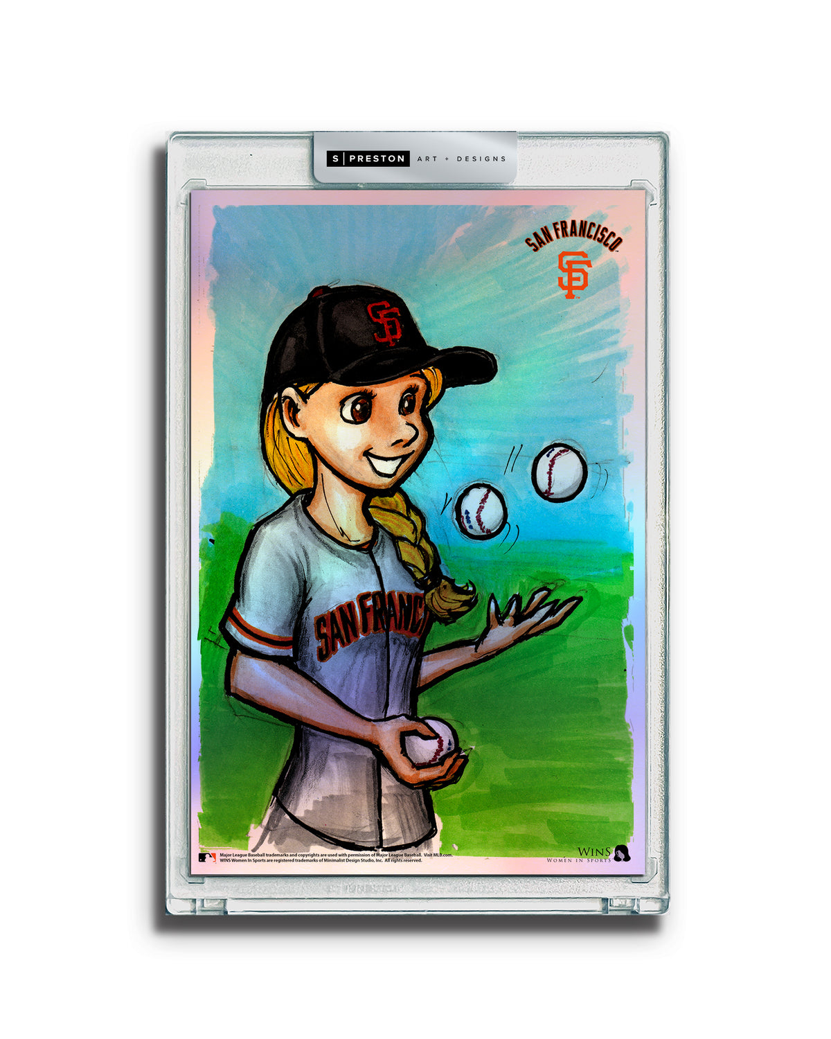 WinS® Giants Alyssa Nakken Limited Edition Art Card Slab