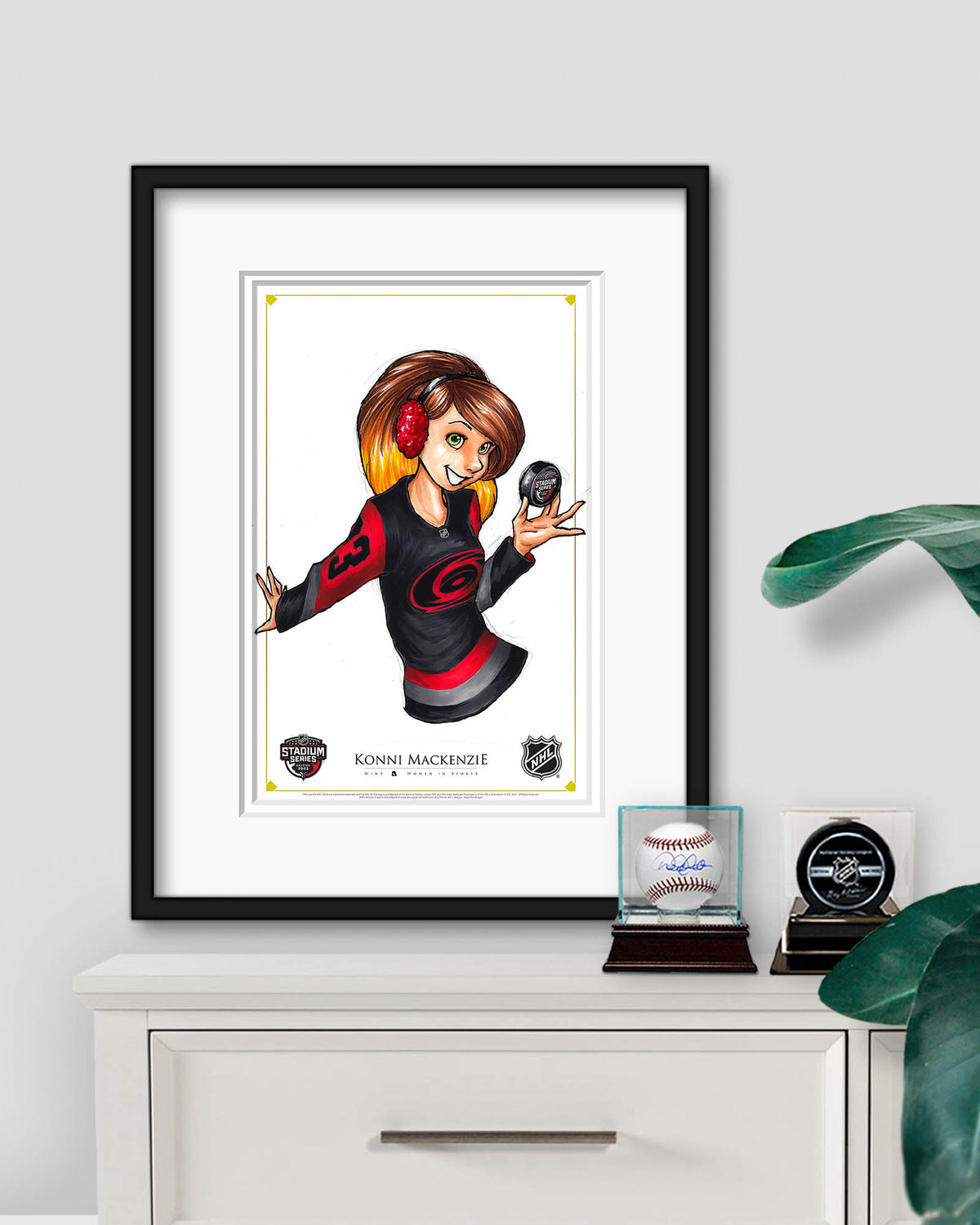 WinS® NHL Konni Mackenzie 2023 Stadium Series Jersey Poster Print