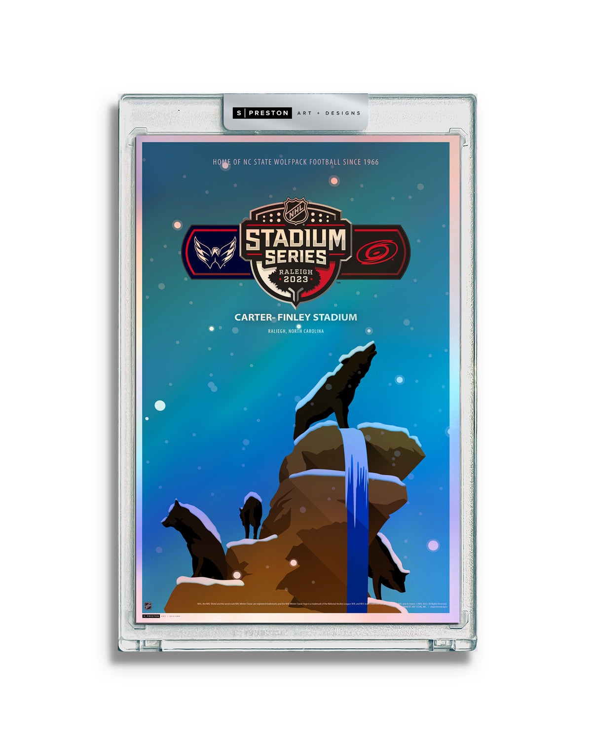 Minimalist Carter-Finley Stadium 2023 Stadium Series Art Card Slab