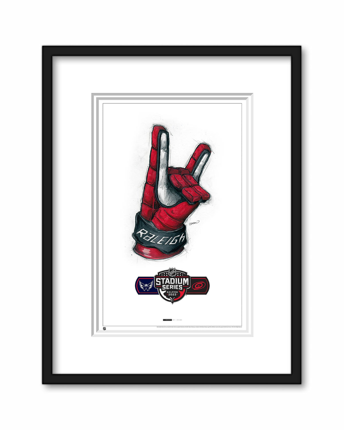 2023 NHL Stadium Series Sketch Limited Edition Art Prints