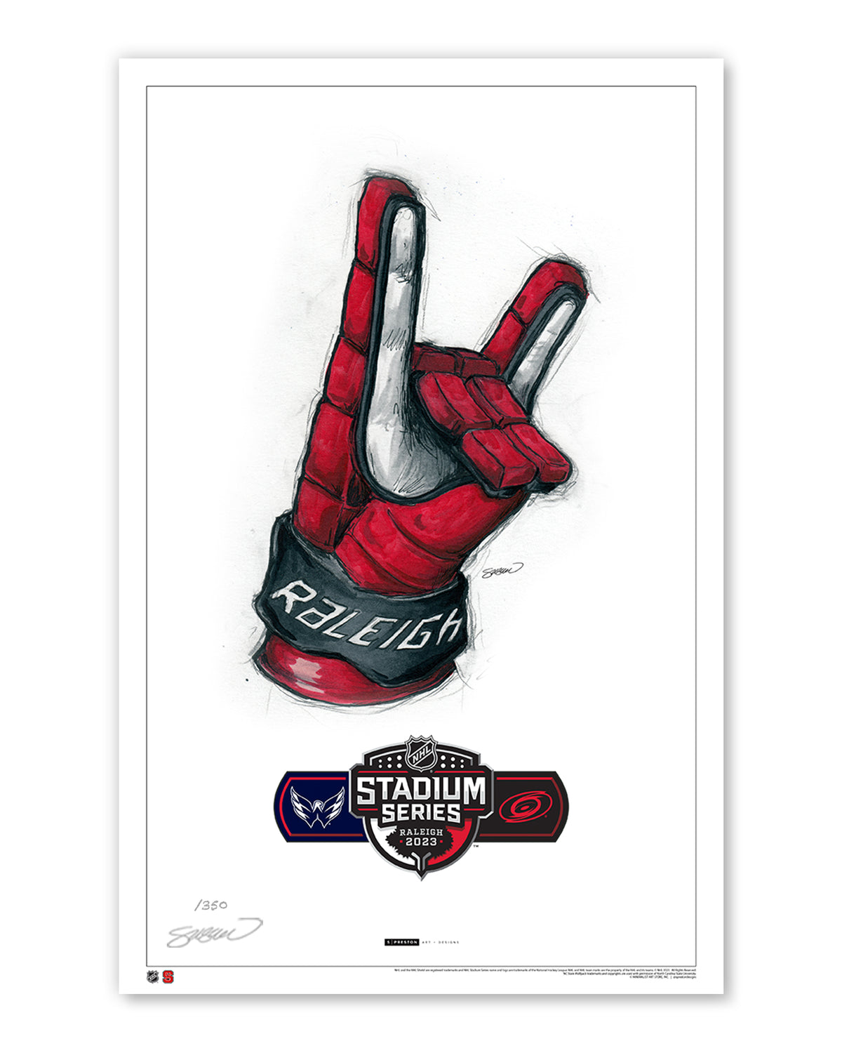 2023 NHL Stadium Series Sketch Limited Edition Art Prints