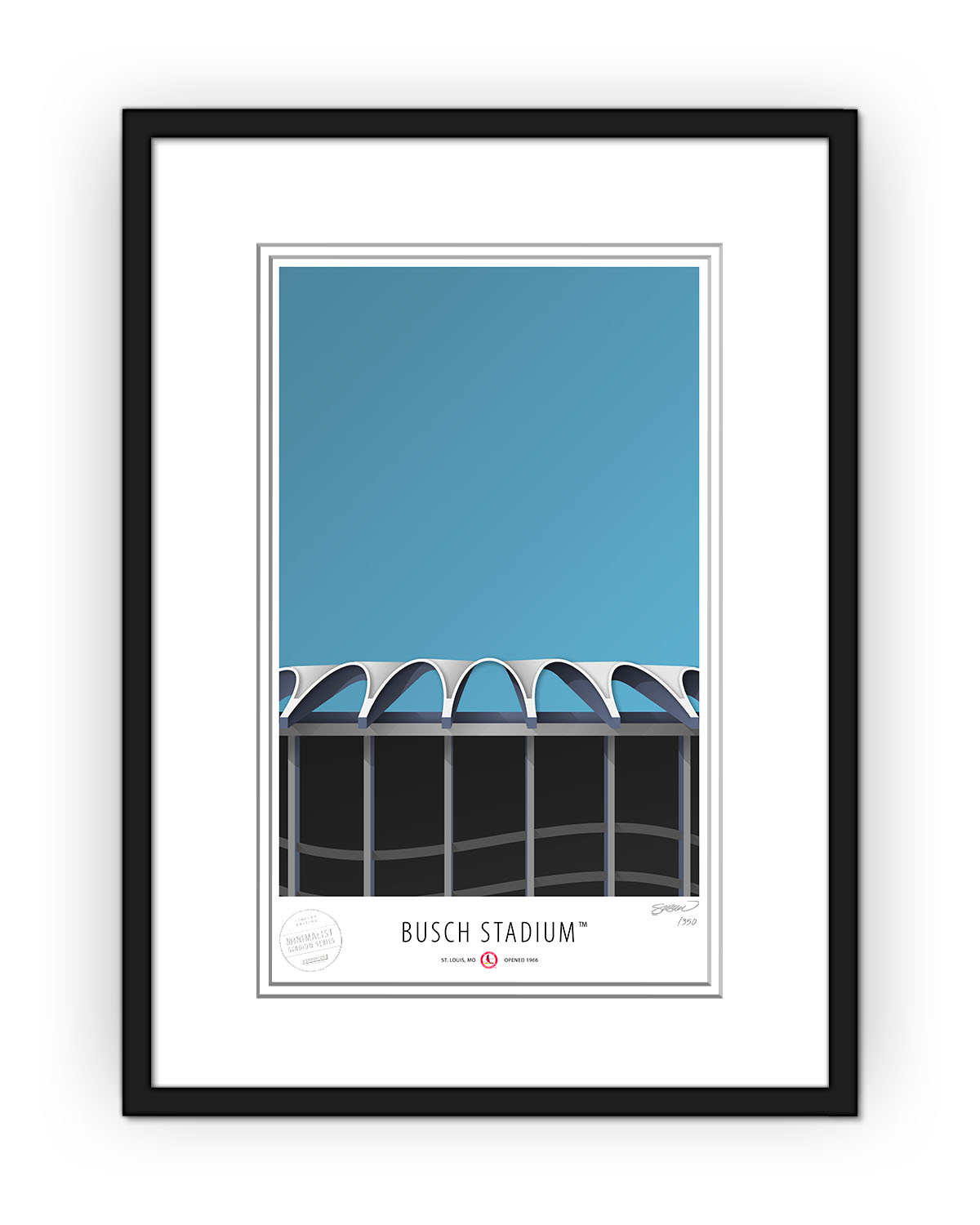 Minimalist Busch II Stadium