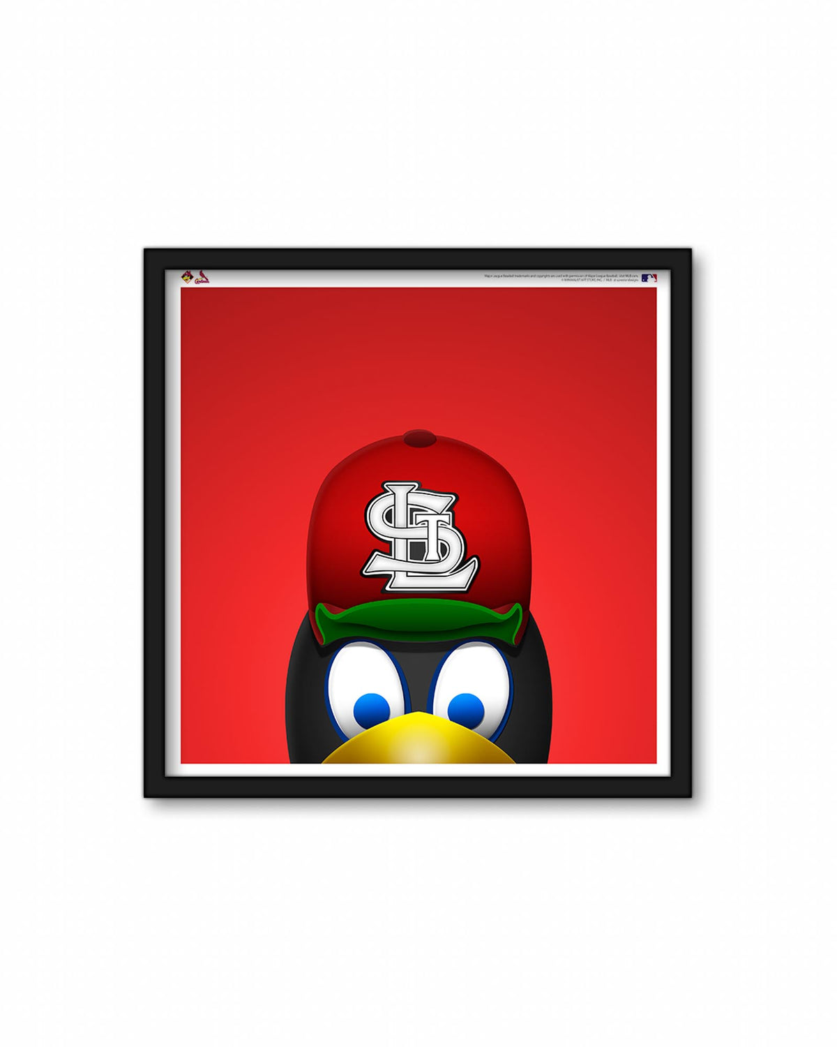 Minimalist Fredbird Square Poster Print