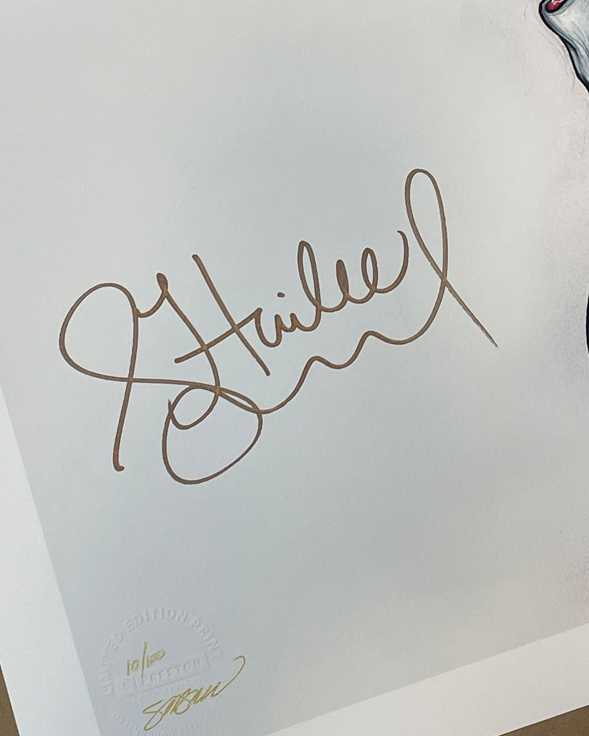 Gwen En Point Sketch Print - Hailee Steinfeld Autograph (Authenticated)