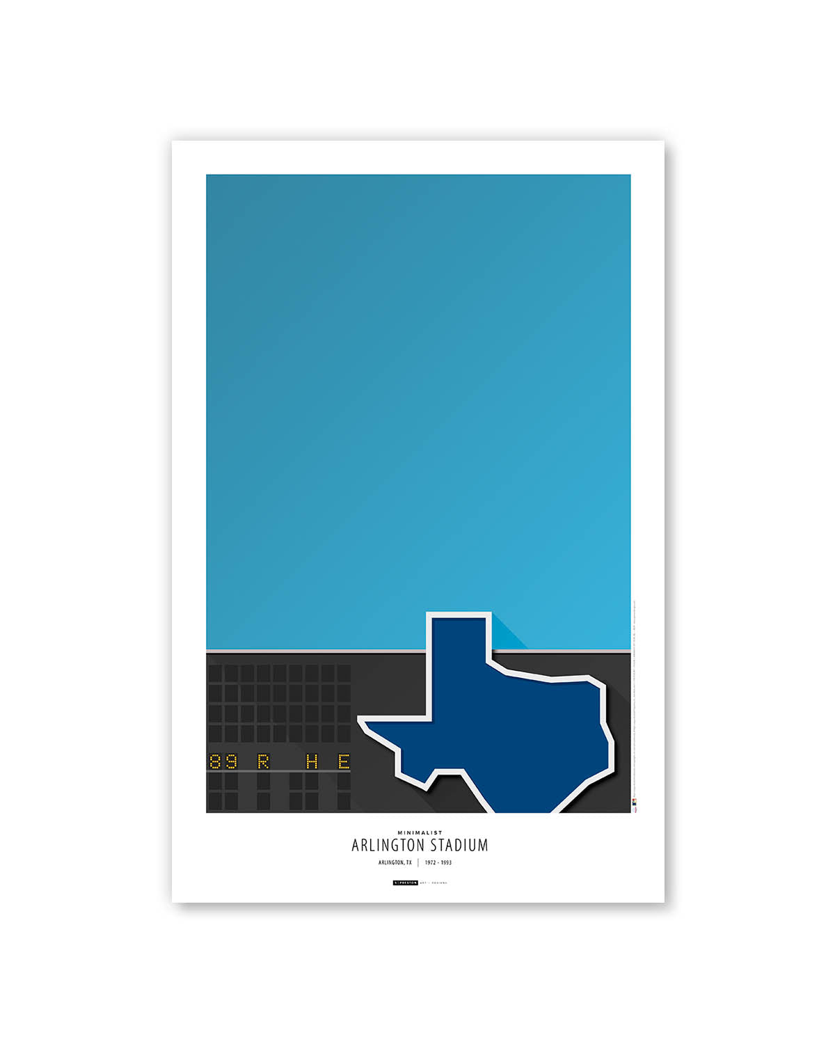 Minimalist Arlington Stadium