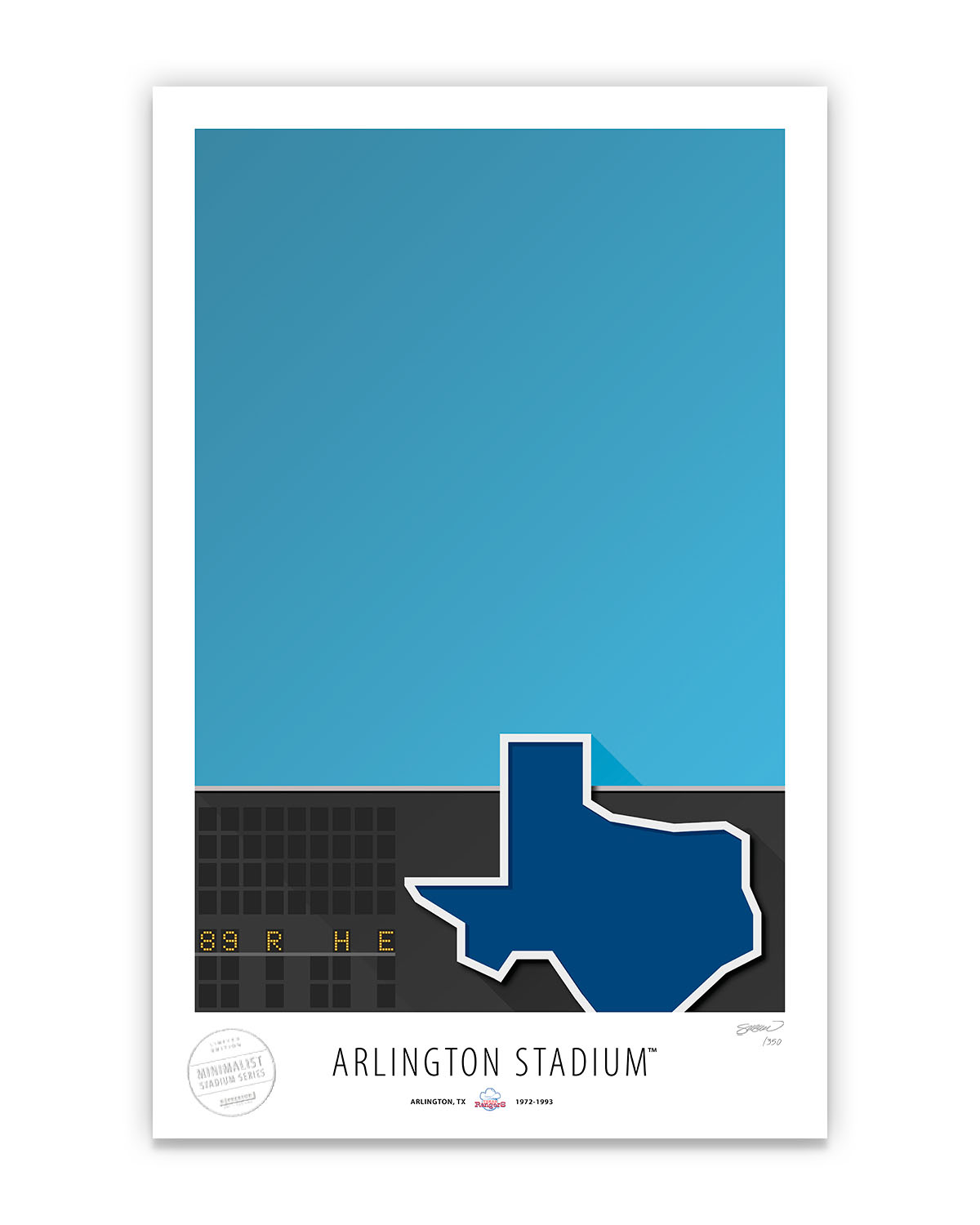 Minimalist Arlington Stadium