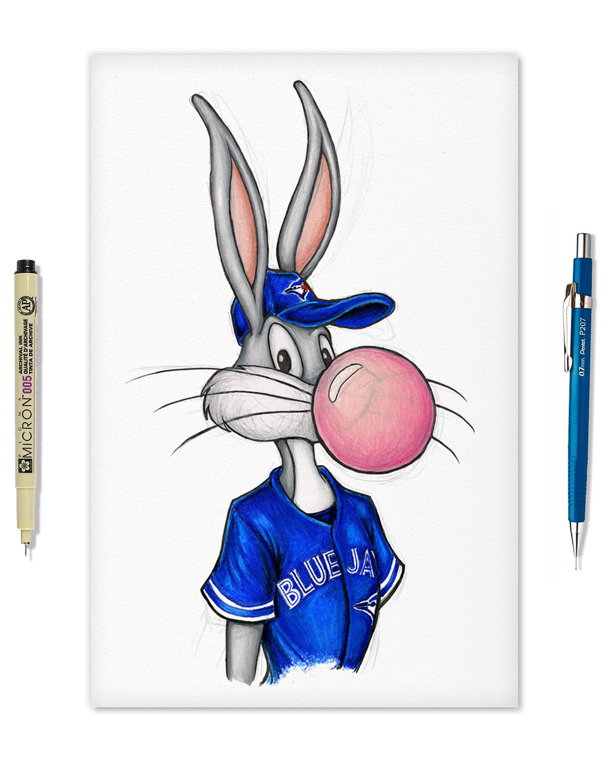 Bubblegum Bugs x MLB Blue Jays Limited Edition Fine Art Print