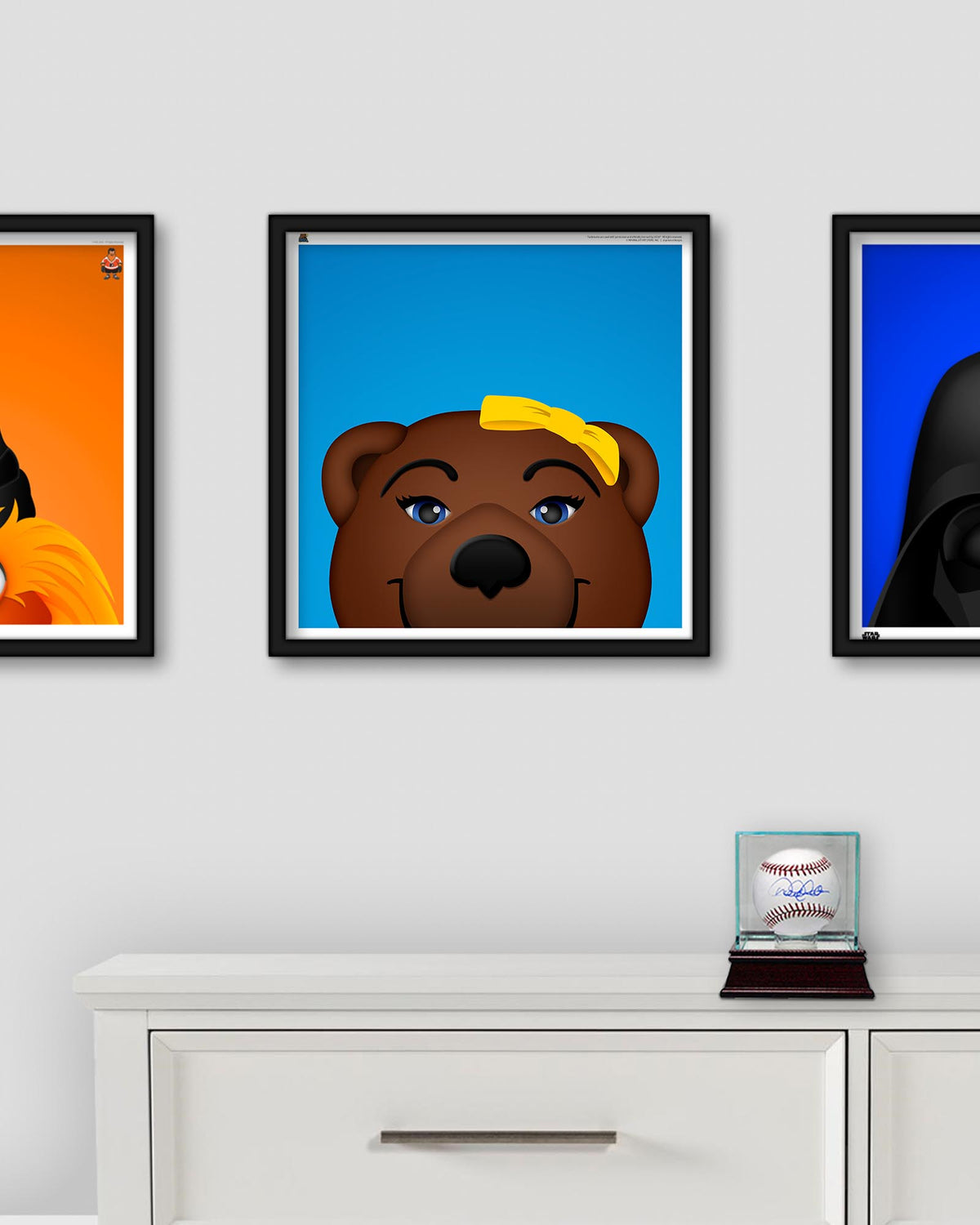 Minimalist Joesphine Bruin Square Poster Print