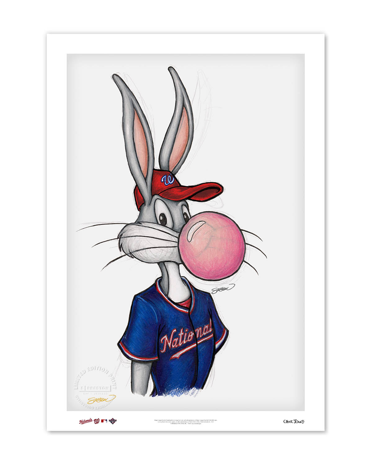 Bubblegum Bugs x MLB Nationals Limited Edition Fine Art Print