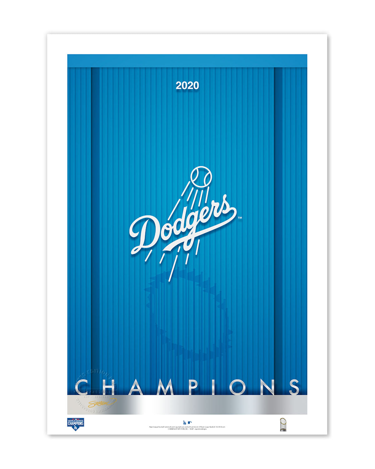 Minimalist World Series 2020 Championship Fine Art Print