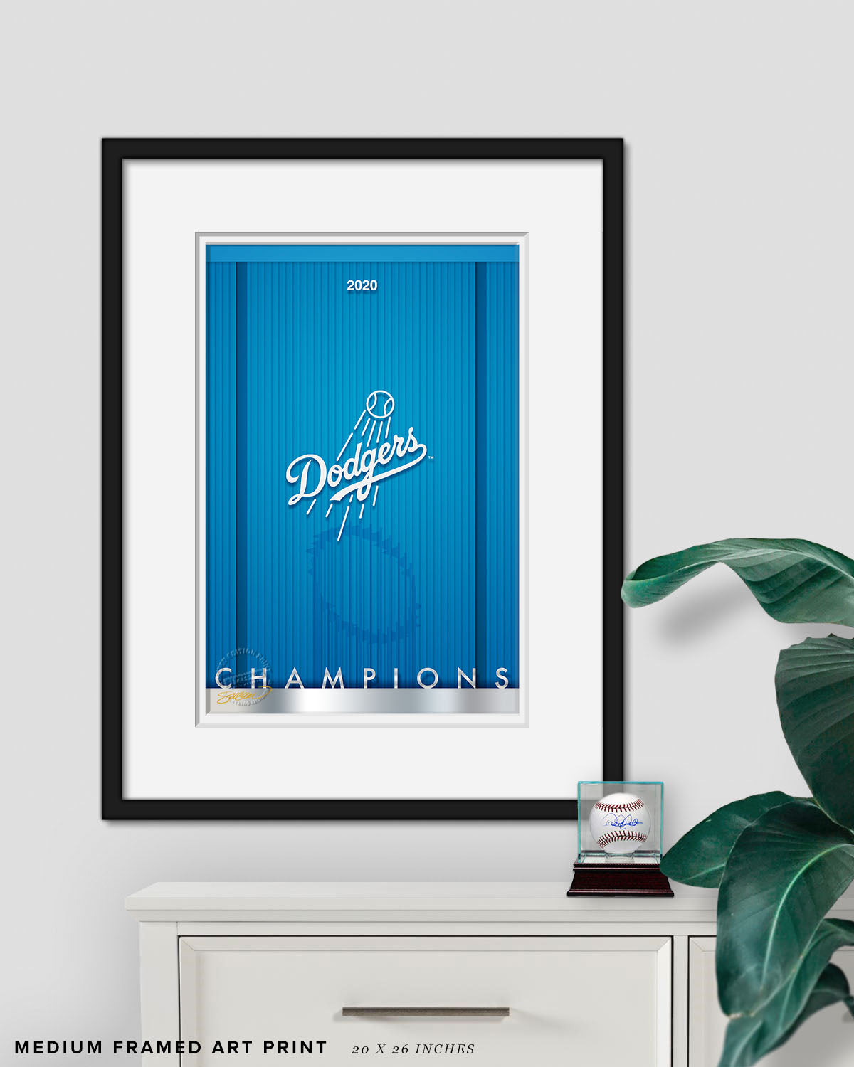 Minimalist World Series 2020 Championship Fine Art Print