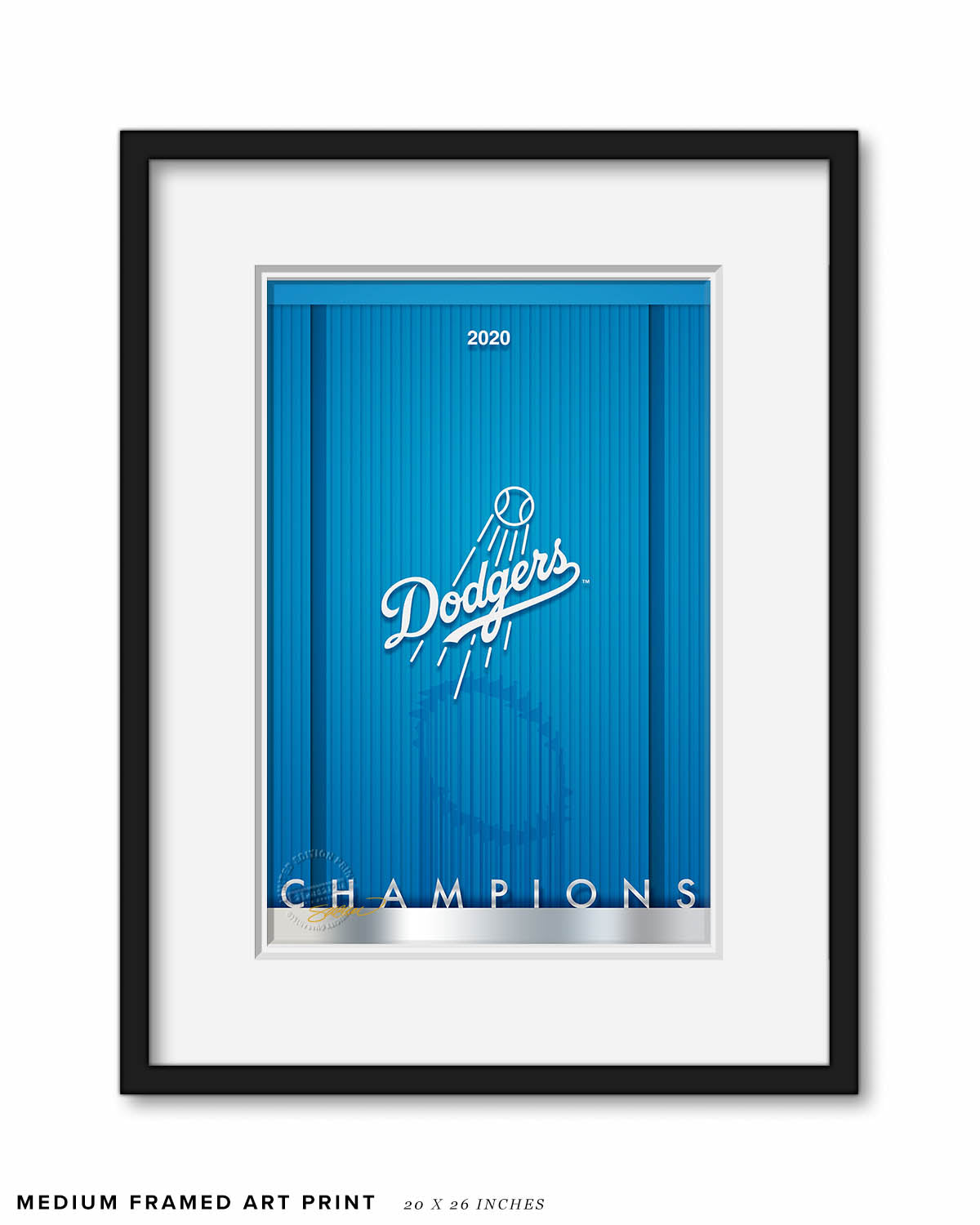 Minimalist World Series 2020 Championship Fine Art Print