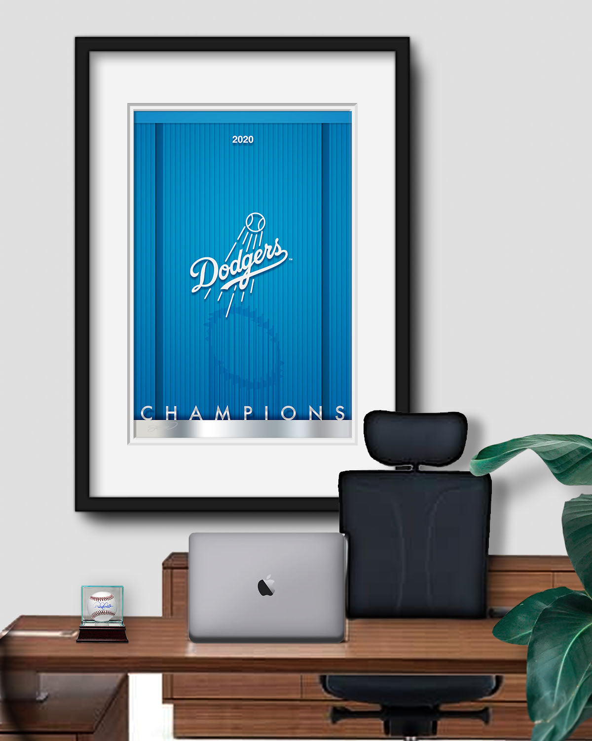 Minimalist World Series 2020 Championship Fine Art Print